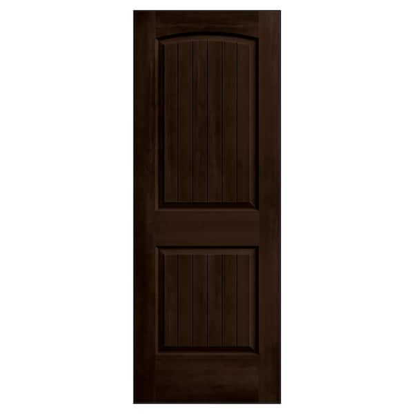 JELD-WEN 30 in. x 80 in. Santa Fe Espresso Stain Molded Composite MDF Interior Door Slab