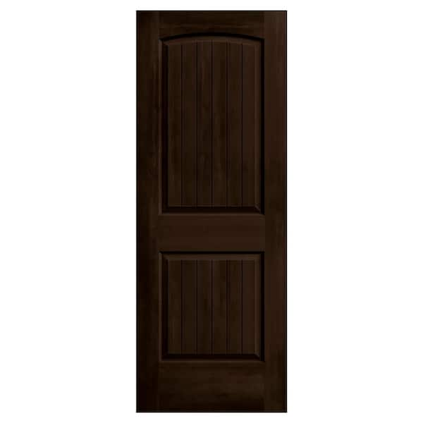 JELD-WEN 32 in. x 80 in. Santa Fe Espresso Stain Solid Core Molded Composite MDF Interior Door Slab