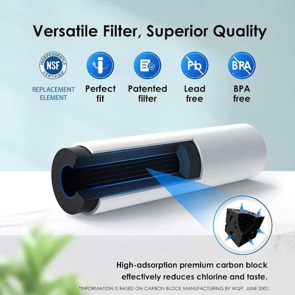 Waterdrop WD-DA29-00020B Refrigerator Water Filter, NSF 53