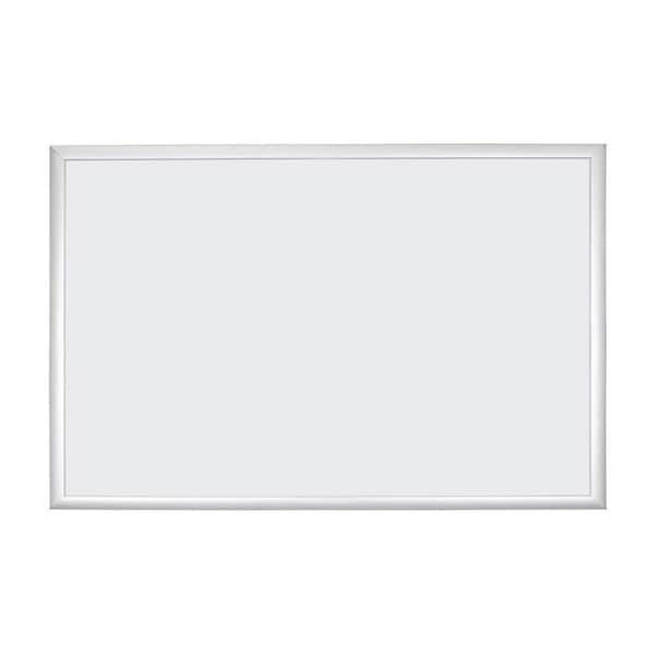 U Brands 35 Square Cork Bulletin Board Silver Aluminum Frame