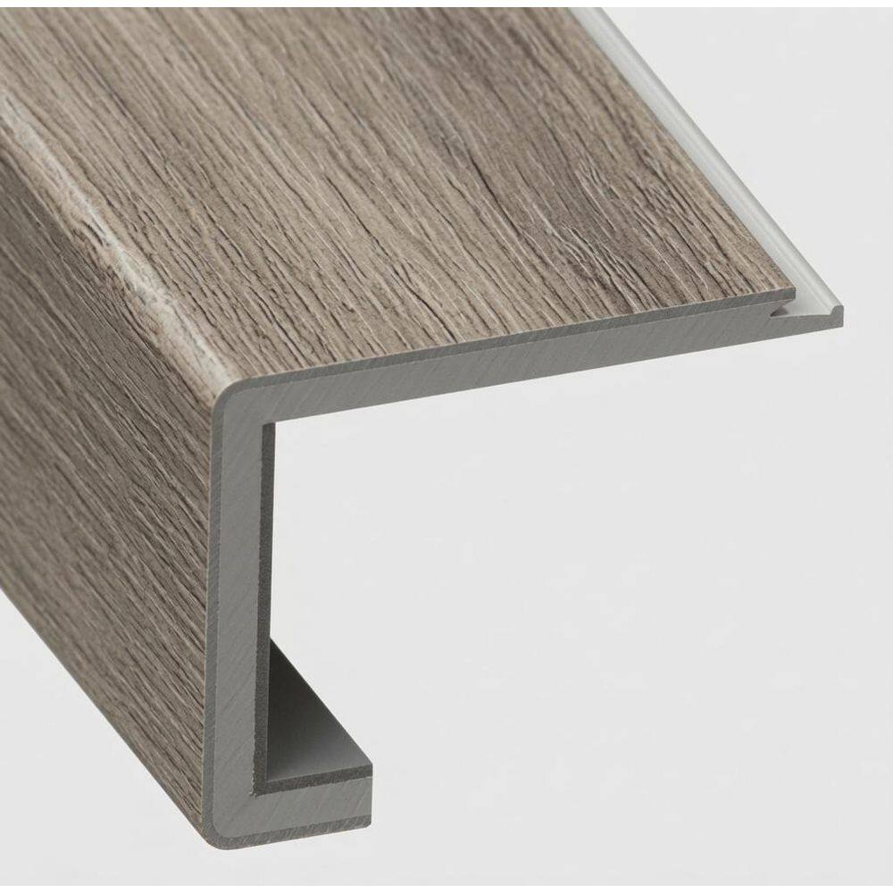 Chaff 2-3/8 in. Thick x 4 in. Width x 72 in. Length Rigid Core Square Stair Nose Vinyl Molding price history on PriceWatchPro