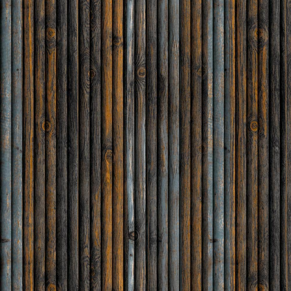 Falkirk Jura II 1/3 in. 28 in. x 28 in. Peel and Stick Charcoal, Blue, Oran