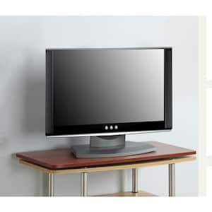 Designs2Go 31.5 in. Cherry Particle Board TV Swivel Stand Fits TVs Up to 37 in. with Swivel