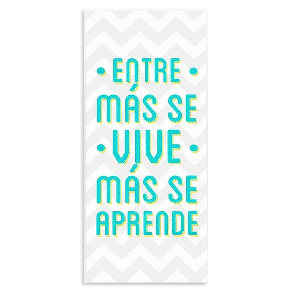 Stupell Industries You Live You Learn by SD Graphics Studio Unframed Wall Plaque Typography Graphic Art Print 17 in. x 7 in.