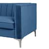 MAYKOOSH Tufted Velvet Accent Chair Comfy Mid-Century Modern Arm Sofa Chair  for Bedrooms, Living Room, Blue 53877MK - The Home Depot