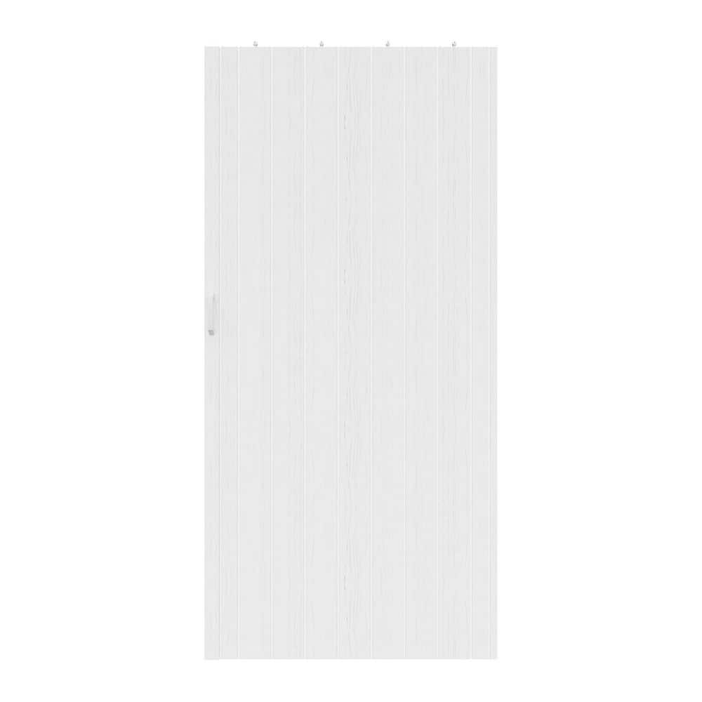 ARK DESIGN Blackout Door 48 in. x 80 in. White Vinyl PVC Double