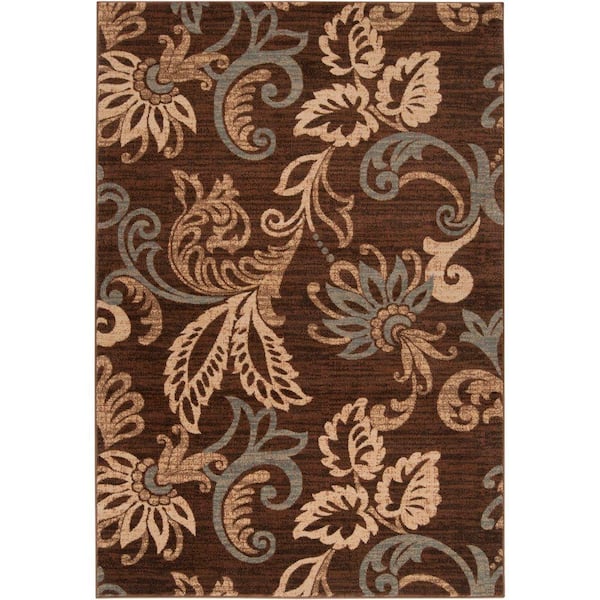 Livabliss Ceratonia Chocolate 10 ft. x 13 ft. Indoor Area Rug
