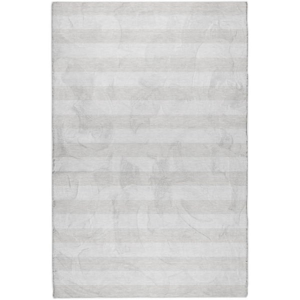 Dream Shag Premium Machine Washable Abstract ADS528 Ivory 5 ft. x 7 ft. 6 in. Area Rug