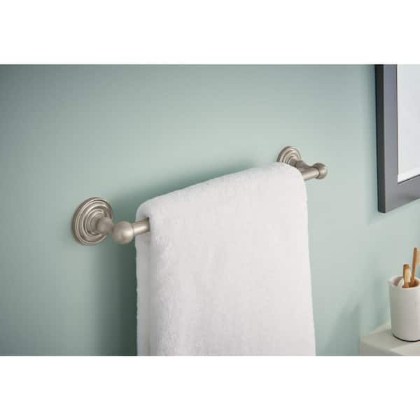 Greenwich 18 in. Towel Bar in SpotShield Brushed Nickel