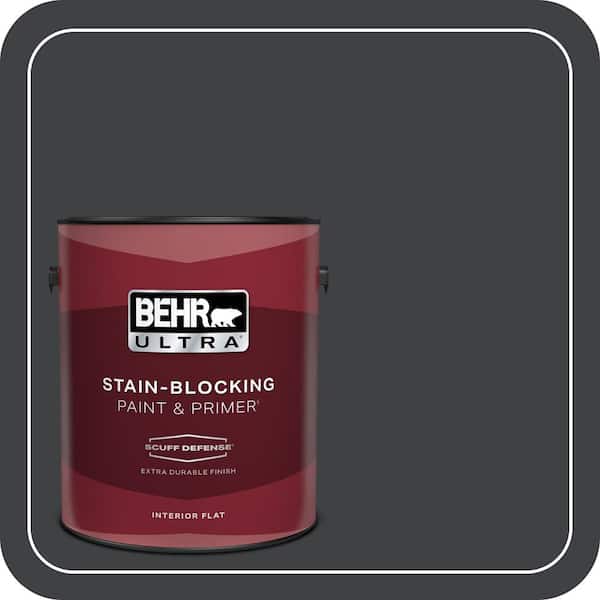 BEHR ULTRA 1 gal. #750F-7 Deep Space Extra Durable Flat Interior Paint & Primer