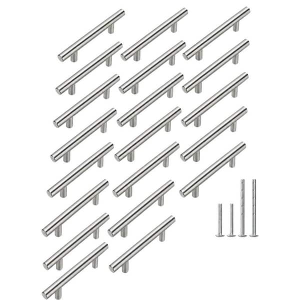 20-Pack 5 in. Brushed Nickel Cabinet Pulls, Brushed Nickel Drawer Pulls, Stainless Steel Cabinet Hardware