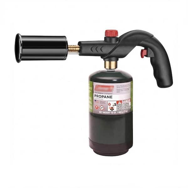 Metal Adjustable Flame Black Propane Torch with Igniter for Cooking Searing BBQ Grill Campfire Starter