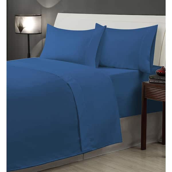 Harper Lane Monroe 2-Piece Microfiber Blue Pillowcase Pair