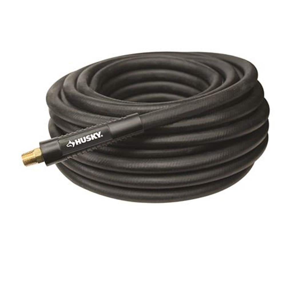 Husky 3/8 in. x 50 ft. Heavy-Duty Rubber Hose 556-50A-HOM - The