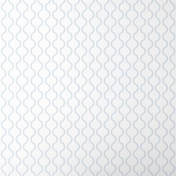 Chateau Ogee Sky Blue Non-Pasted Wallpaper Roll (Covers Approx. 52 sq. ft.)