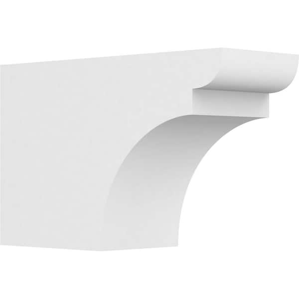Ekena Millwork 6 in. x 10 in. x 16 in. Yorktown PVC Rafter Tail Brace