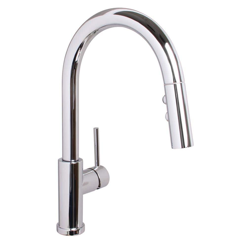 Speakman Neo Single-Handle Pull-Down Sprayer Kitchen Faucet in Polished ...