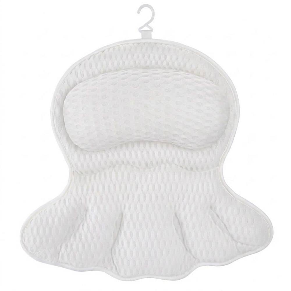 Luxury Ergonomic Bath Pillow for Tub Neck and Back Support with 4D Air Mesh and 6 Suction Cups, 17 x 17 price history on PriceWatchPro