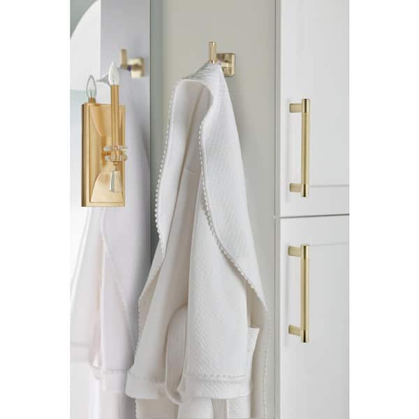 Bronx Single Robe Hook in Golden Champagne