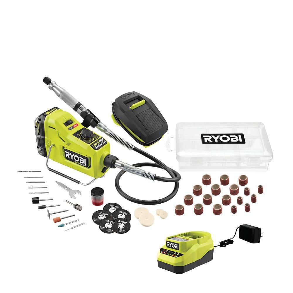RYOBI ONE+ HP 18V Brushless Cordless Rotary Tool Kit with Ah