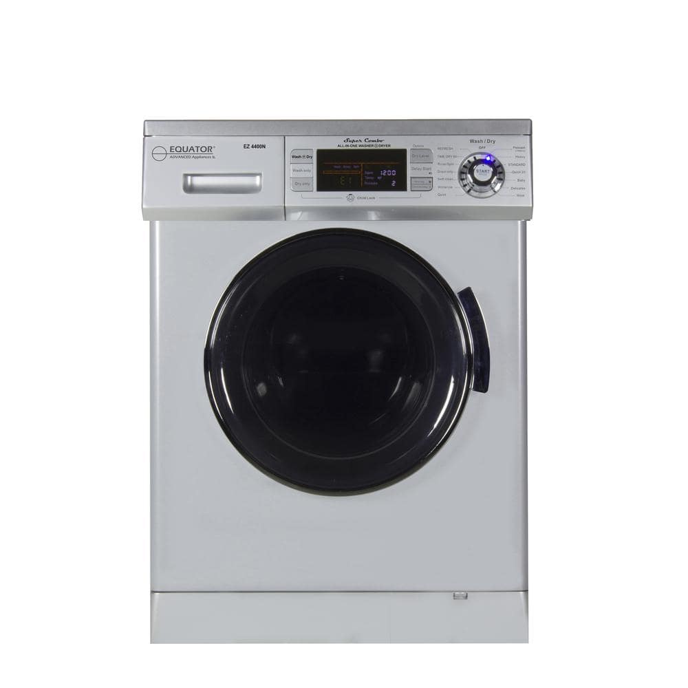 Equator 1.57 cu. ft. 110-Volt Compact All-in-One Washer and Dryer Combo Version 2 Pro in Silver