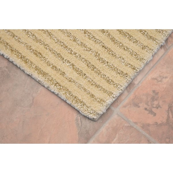 Sheridan Linen 21 in. x 34 in. Washable Bathroom 3-Piece Rug Set