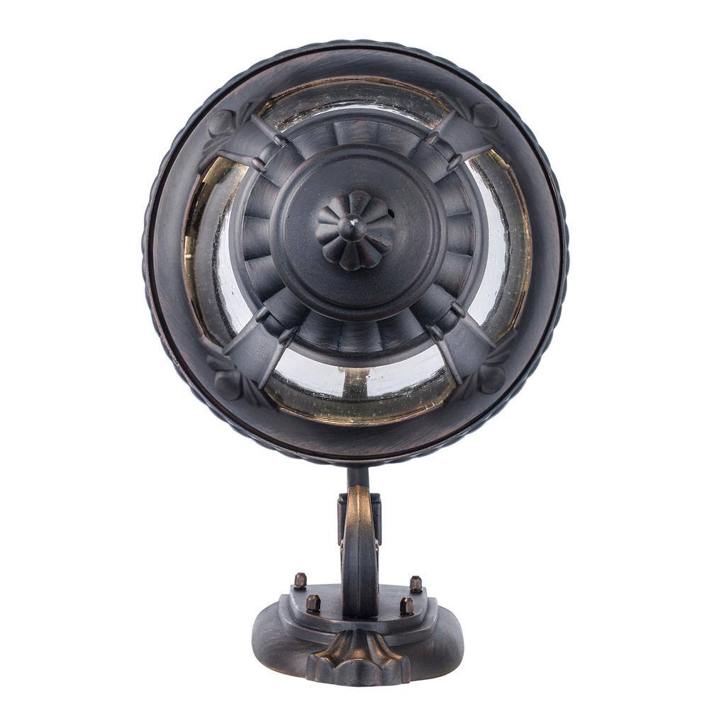 Rust Brown Seeded Glass Outdoor Wall Lantern Sconce