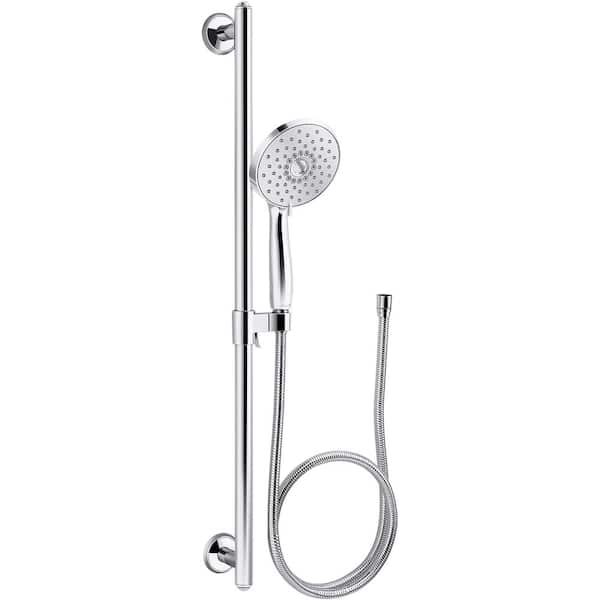 KOHLER Forte 3--Spray Multifunction Hand Shower Kit with Katalyst Air-Induction Technology in Polished Chrome