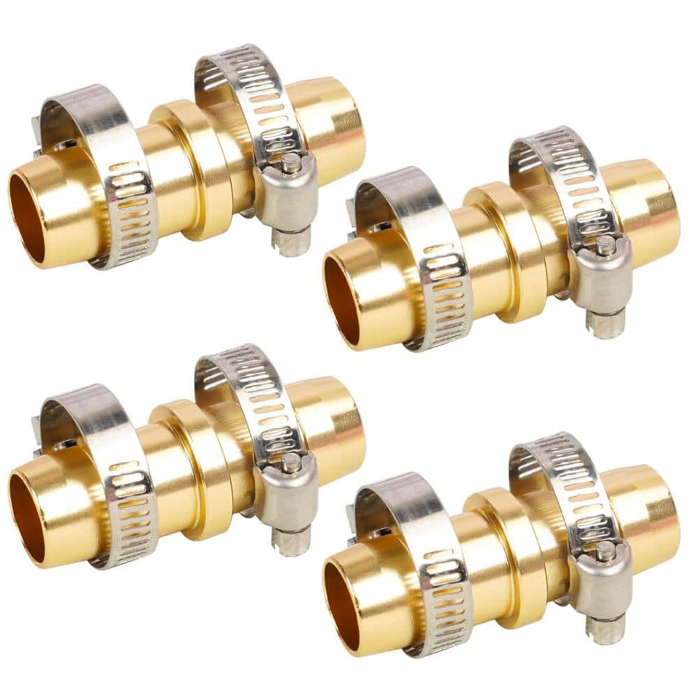 Garden Hose Repair Connector Kit with Stainless Steel Clamps, Fits 3/8 to 5/8 Inch Water Hose, 4-Pack price history on PriceWatchPro