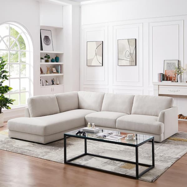 Otto Right Hand Facing Corner Sofa - Light Grey