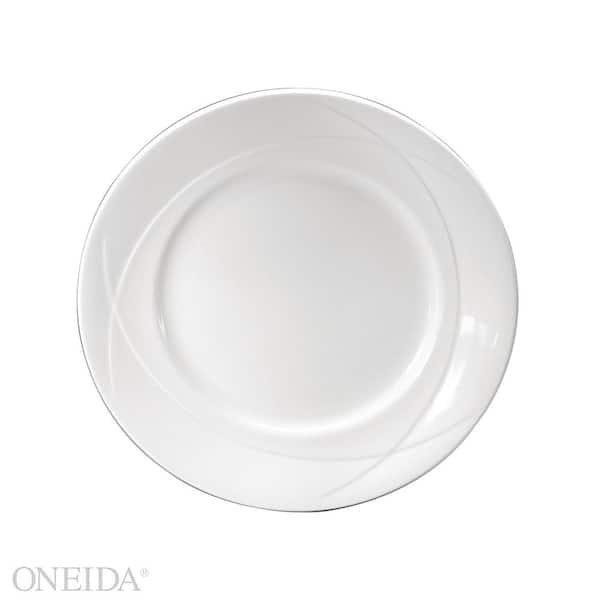 Oneida Vision 10.625 in. Bone China Plates (Set of 12)
