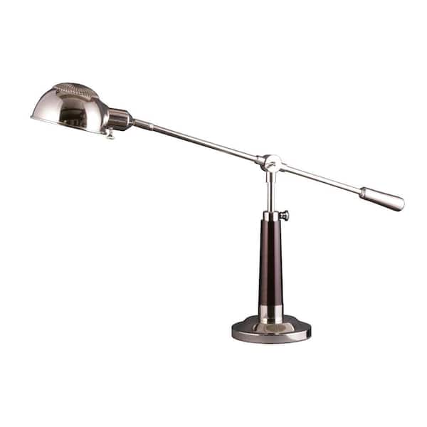 Fangio Lighting 22 - 27 in. Polished Nickel Metal Table/Desk Lamp