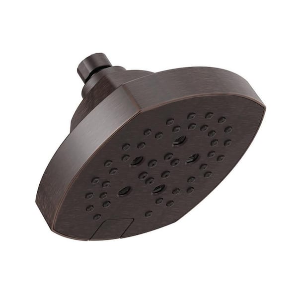 Delta Stryke 5-Spray Patterns 1.75 GPM 6 in. Wall Mount Fixed Shower Head with H2Okinetic in Venetian Bronze