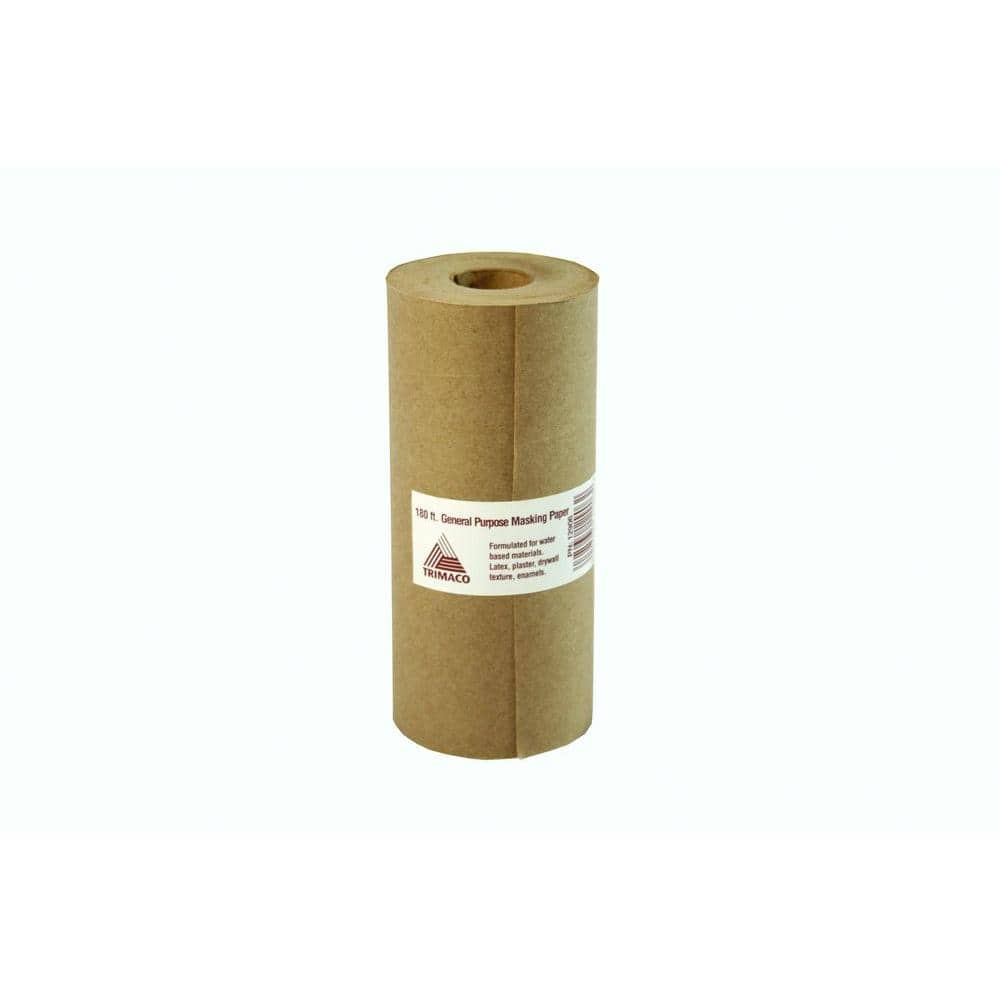 TRIMACO Easy Mask 18 IN. X 1000 FT. Brown General Purpose Masking Paper  12102 - The Home Depot