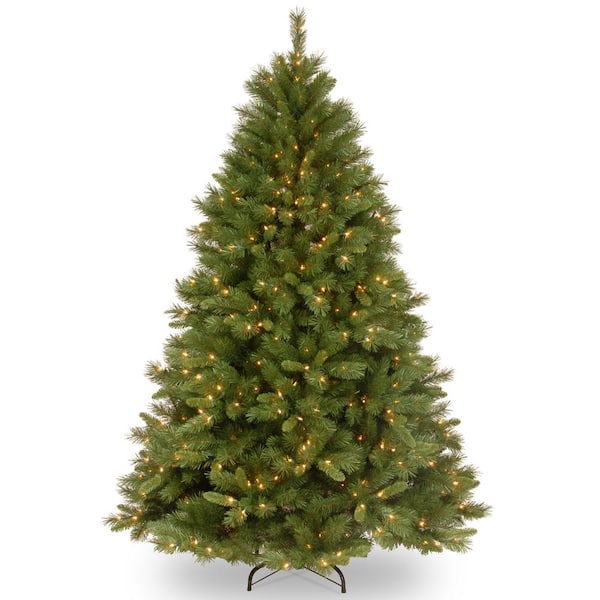 National Tree Company 4.5 ft. Winchester Pine Hinged Tree with 150 Clear Lights