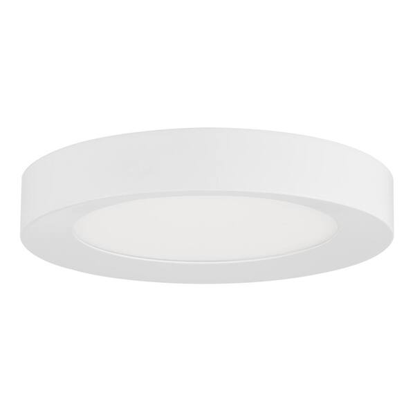 Hampton Bay 1006831065 Calloway HB 11 in. LED 5CCT Flush Mount Matte White