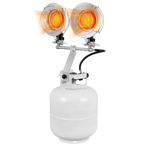 30000 BTU Propane Tank Top Portable Patio Heater with Double Head