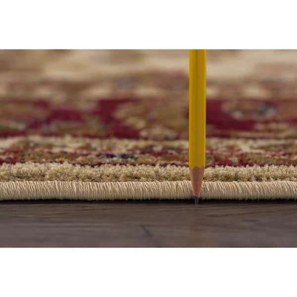 Sensation Border Ivory 6OCT Octagon ft. Indoor Area Rug