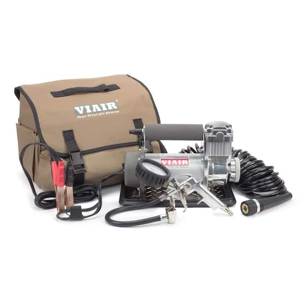 VIAIR 400P Automatic 12-Volt(12v) Portable Compressor Kit, Off Road Truck/SUV  Tire Inflator/Pump, For up to 35" Tires 40045 The Home Depot