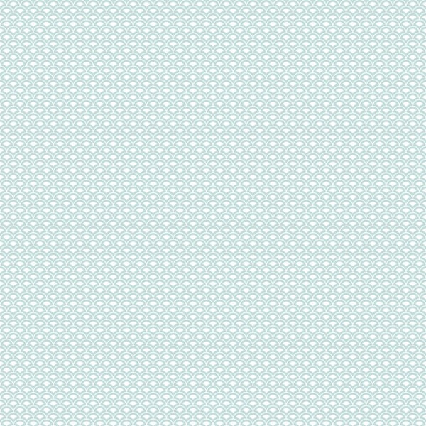Unbranded Shell Top Teal Matte Finish Non-Woven Paper Non-Pasted Wallpaper Roll