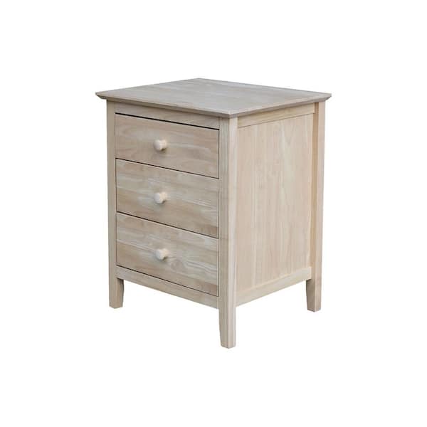 International Concepts Unfinished 2-Drawer 18.1-in File Cabinet