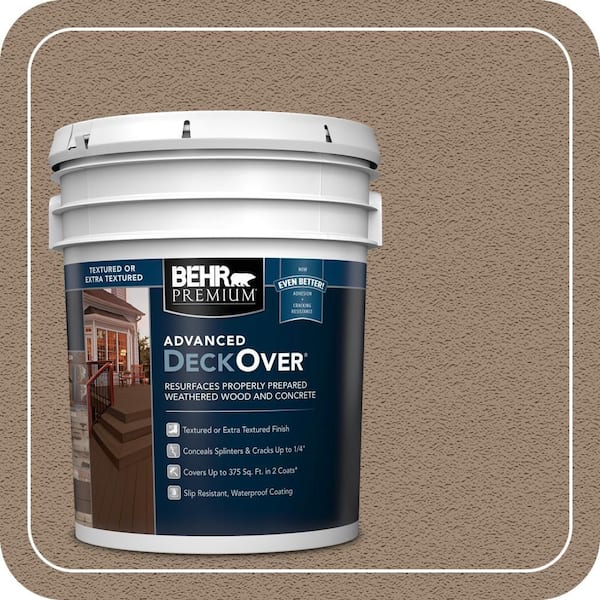 5 gal. #SC-153 Taupe Textured Solid Color Exterior Wood and Concrete Coating