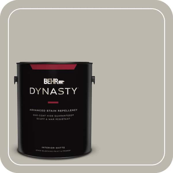 BEHR DYNASTY 1 gal. Home Decorators Collection #HDC-NT-06G Glasgow Fog Matte Interior Stain-Blocking Paint & Primer