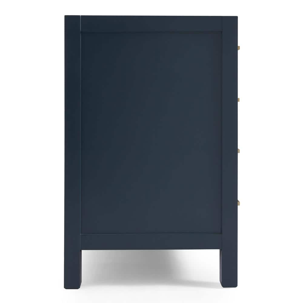Cambridge 42" Midnight Blue Solid Wood Freestanding Vanity Cabinet