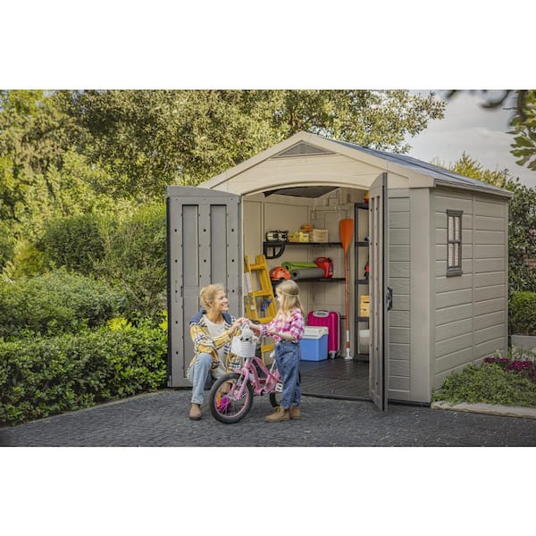 brown keter plastic sheds 213563 4f 600