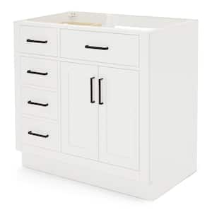 Hepburn 36 in. W x 21.5 in. D x 34.5 in. H Bath Vanity Cabinet without Top in White