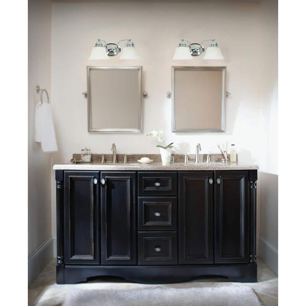 Empire Chrome 2-Light Vanity Fixture