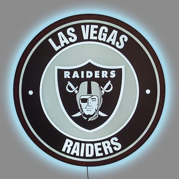 IMPERIAL Las Vegas Raiders Team Logo 24 in. Wrought Iron Decorative Sign  IMP 584-1010 - The Home Depot