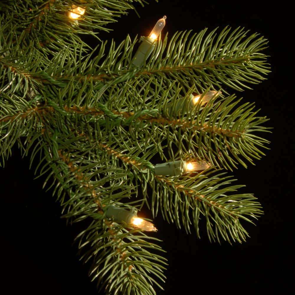 6.5' Green Douglas Fir Slim Pre-Lit Christmas Tree with Dual Color LED Lights