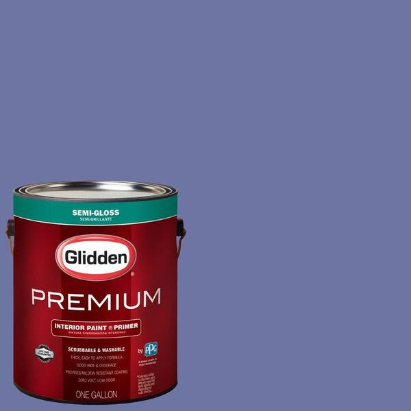 Glidden Premium 1-gal. #HDGV40 Dusty Violet Semi-Gloss Latex Exterior Paint